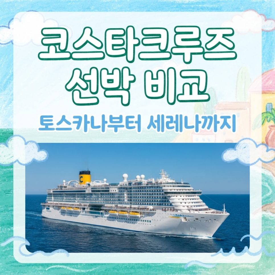코스타크루즈 선박 비교